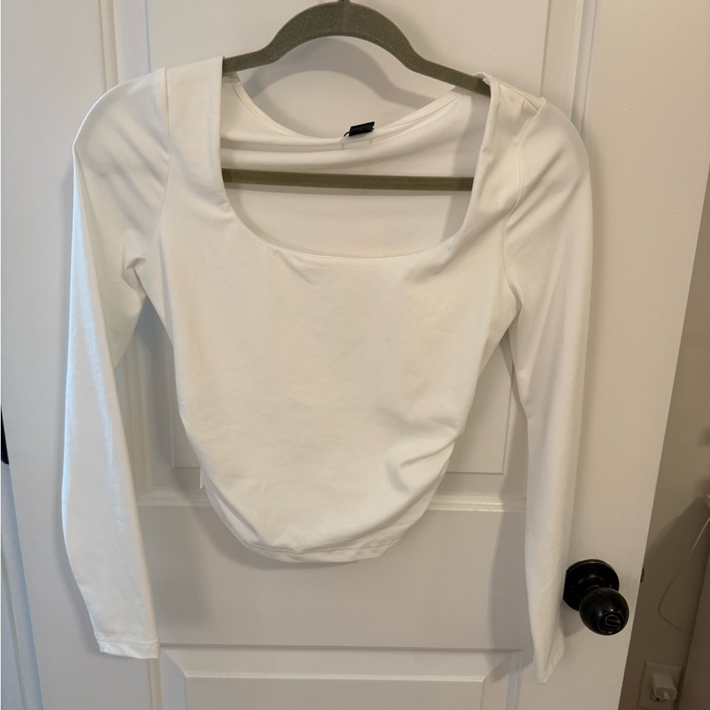 NWT SHEIN Bae White Long Sleeve Top